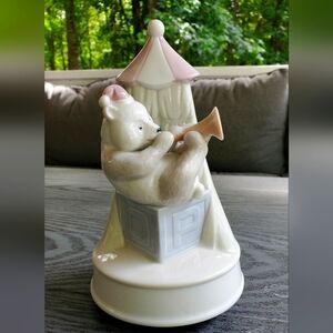 Vintage Arnart Circus Bear Musical Figurine 1986 Nursery Baby